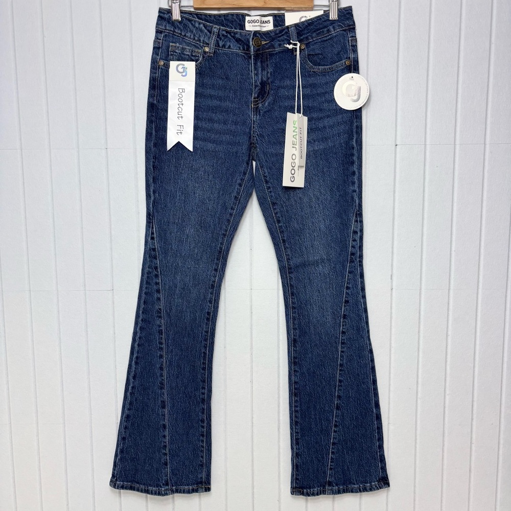 GOGO Women's Classic Blue Boot Cut Jeans 11/30‎